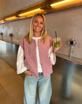 Gilet sans manches rose